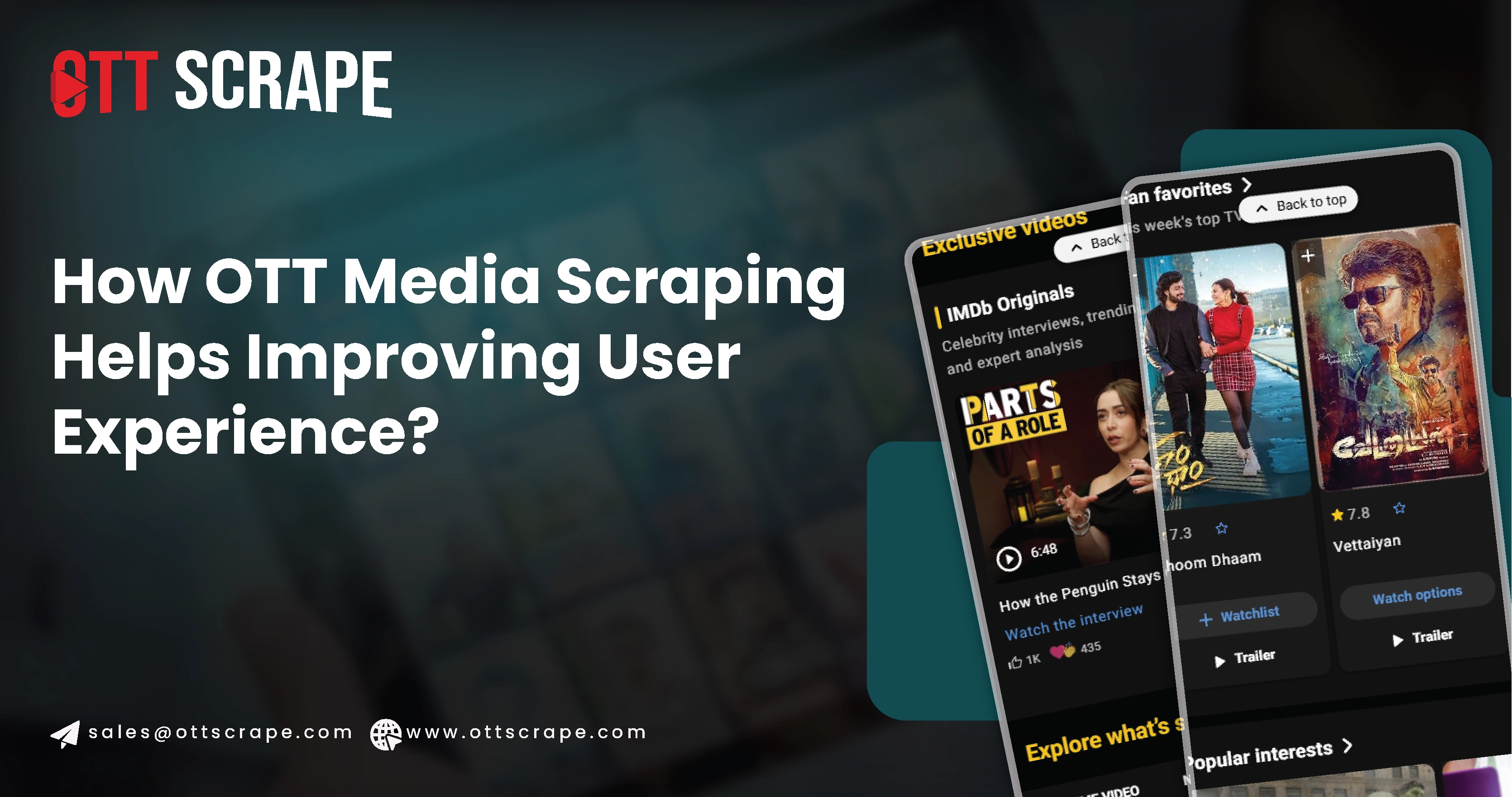 How OTT Media Scraping Helps Improving User Experience